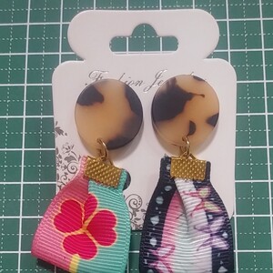 最終値下中 ラスト一点 ハンドメイド 鬼滅の刃 鬼滅 ピアス 胡蝶しのぶ風 甘露寺蜜璃風 カナヲ風 同封は+400円