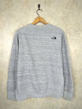 THE NORTH FACE WR SWEAT CREW●メンズLサイズ/杢グレー/スウェットクルー/ノースフェイス/アウトドア/NT61508_画像2