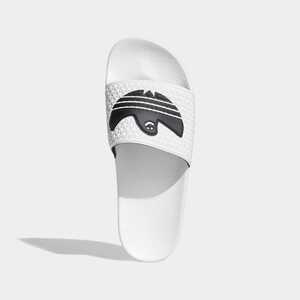  free shipping 30.5cm* Adidas Mark *gon The less SHMOOFOIL SLIDEshum-fo il sliding shower sandals shoes white black FY6848