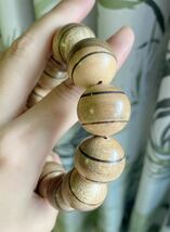 天然逸品 インドネシアのカリマンダンの沈香仏珠.数珠.ブレスレット20.5mm*12粒_画像4