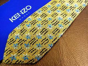 №Ｒ2842♪良品 ♪【刺繍・花】ケンゾー【KENZO】ネクタイ