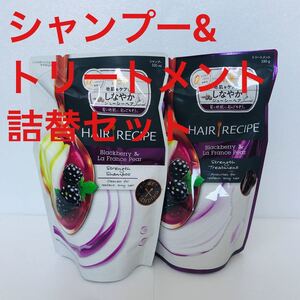 新品未使用 ヘアレシピ シャンプー&トリートメントブラックベリー&ラフランス
