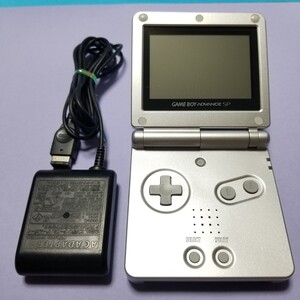 値下げ ゲームボーイアドバンスSP シルバー+純正ACアダプタ セット おまけ付き