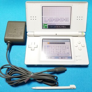 ニンテンドーDS Lite クリスタルホワイト+ACアダプタ+タッチペン+おまけソフト セット