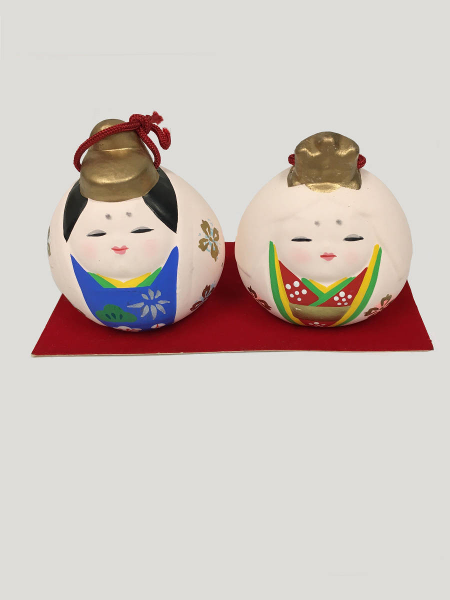 [Used item] Figurine/Hina doll Couple Suzu/Zk036_OM004, interior accessories, ornament, Japanese style