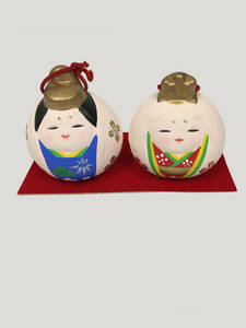 Art hand Auction [Used] Ornament/Hina dolls, couple bells/Zk036_OM004, Interior accessories, ornament, Japanese style