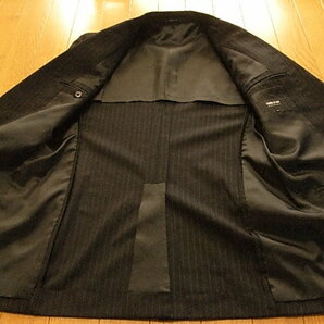 コムサイズム かっこいいジャケット ブラック系 ストライプ サイズMの画像6