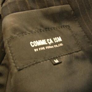 コムサイズム かっこいいジャケット ブラック系 ストライプ サイズMの画像8