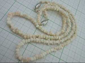 [TOP].. coral 33.3g necklace set loose bracele netsuke e384.