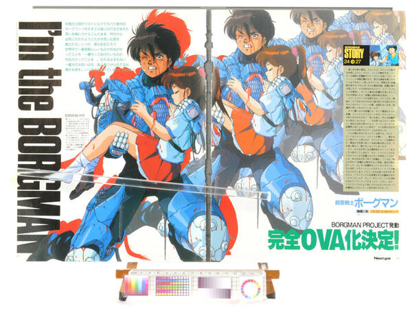 [Vintage]1989 NewType Sonic Soldier Borgman Anice Farm(Michitaka Kikuchi)超音戦士ボーグマン(菊池 通隆)アニス・ファーム[tagNT]