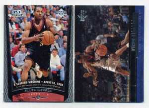 ALLEN IVERSON　98-99 Upper Deck Game Dated #114, 99-00 Upper Deck #89　2枚セット