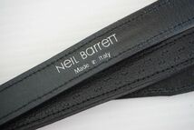 【即決】Neil Barrett ニールバレット メンズ レザーベルト ペッカリー革 黒 イタリー製【692810】_画像5