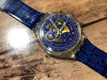 美品 希少 レア swatch スウォッチ CHRONO クロノ AG1994 1894-1994 Olympic オリンピック クロノグラフ クオーツ メンズ 腕時計_画像1