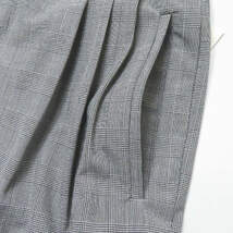 新品 mando マンド 21SS GLEN CHECK TUCK WIDE PANTS ポリエステルレーヨン グレンチェック3プリーツバギーパンツ 21198-006 1 g3025_画像7