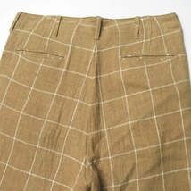 UNUSED アンユーズド 日本製 Windowpane Cut Off Shorts ウィンドウペーンカットオフショーツ UW0221 2 ベージュ パンツ チェック j3525_画像5