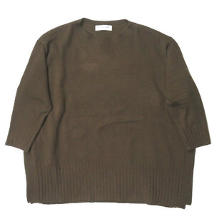 Ray BEAMS レイビームス 20AW サイドスリット ビッグプルオーバー 63-15-0529-353 フリー ブラウン セーター ニット トップス lc31005