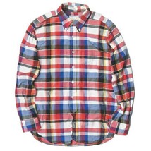 Engineered Garments エンジニアードガーメンツ 19th Century BD Shirt Big Plaid チェックボタンダウンシャツ XS Red/Lt.Blue ☆☆j3202_画像1