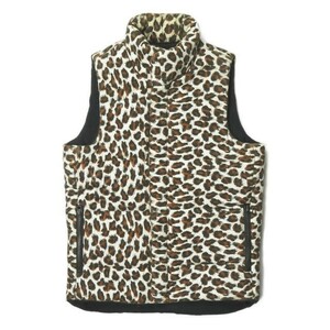 MADE by HEALTHmei Дубай ад s сделано в Японии ANIMAL VEST с хлопком животное лучший XS переделка жилет Leopard внешний **j3212