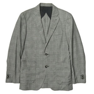 SOPHNET. ソフネット STRETCH WOOL CHECK 3 BUTTON JACKET ストレッチウール グレンチェック3Bジャケット SOPH-123000 S グレー ☆☆j2523s