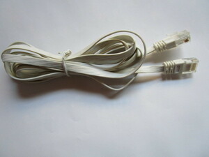 LAN кабель ( белый )2M гибкий ( б/у )