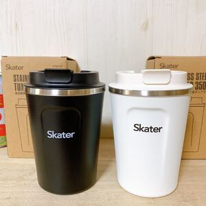 ブラック&ホワイト☆350ml 真空断熱ステンレス製タンブラー