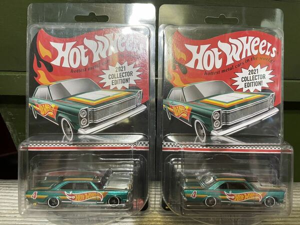 送料込2台セット ホットウィール 65 FORD GALAXIE HotWheels フォード ギャラクシー コレクターエディション COLLECTOR EDITION トイザらス