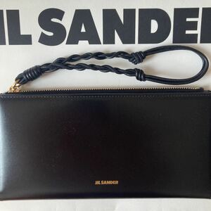 JIL SANDER 長財布 カーフレザー　新品未使用　一粒万倍日　ブラック　保証書あり