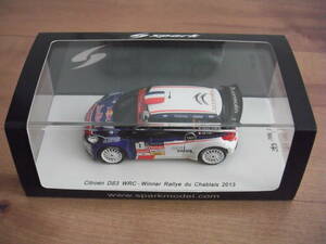 スパーク　シトロエン　DS3　WRC　ミニカー　#1　NO.1　2013　SPARK　CITROEN