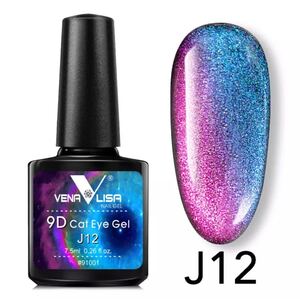 最新ジェル!VENALISA 9D GALAXYキャッツアイ ジェル#J12