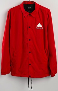 BURTON COACHES JACKET coach jacket Flame Scarlet men's L size new goods 