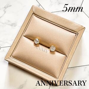 *入荷*SONAダイヤモンド バイザヤード ピアスYG 5mm