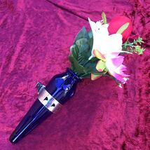 当時物　銀杏ステー　造花付き　花瓶　デコトラ レトロ 観光バス_画像1