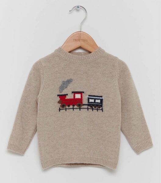 【防寒】英国ハイブランド 6-12ヶ月用 Trotters Little Thomas セーター　カシミヤ混合