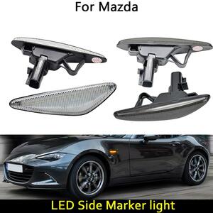 マツダ MX5 MX6 RX8 フィアット 124 スパイダー フロント LED ダイナミック サイド ランプ ウインカー ライト 外装 パーツ アクセサリー