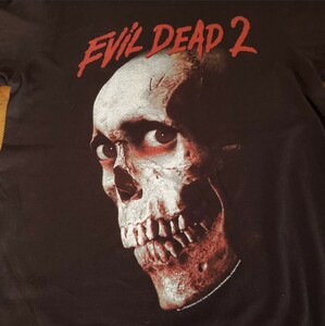 死霊のはらわた EVIL DEAD 2 正規品 海外購入 Sサイズ Tシャツ ブラック 骸骨 ホラー 映画
