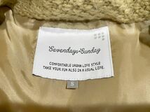 美品! SEVENDAYS＝SUNDAY (セブンデイズサンデイ) 中綿 ケーブル編み ニット ベスト (S) BEIGE | Mens メンズ ベージュ アメカジ ダウン_画像3