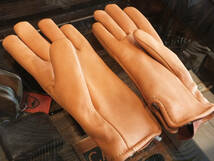 新品 8.5 ガイアーグローブ 鹿革 セミドレス パイルライニング タン GEIER GLOVE DEERSKIN GLOVE SEMI DRESS WITH PILE LINING TAN_画像3