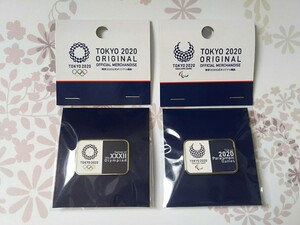 東京オリンピック スクエア ピンバッジ 2点セット