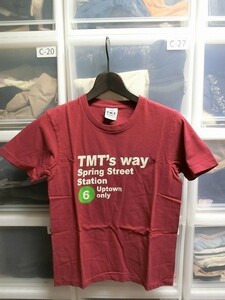 T.M.T. Big Holiday Tシャツ S ワインレッド ティーエムティー