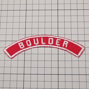 BM91 ボルダー テキスト系 ワッペン パッチ BOULDER