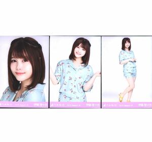 754 【乃木坂46】生写真 公式 3枚 コンプ 伊藤理々杏　アロハ　乃木坂46 2019.August-VI 会場限定　ヨリチュウヒキ