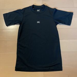  бесплатная доставка Mizuno MIZUNO короткий рукав нижняя рубашка 140cm чёрный черный включая доставку 