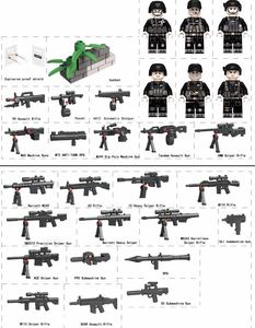 翌日発送　swat アメリカ 警察特殊部隊 武器付きセット　ミニフィグ ブロック　LEGO レゴ　互換　ミニフィギュア　u