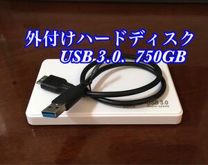 外付けハードディスク 750GB