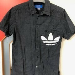 [ free shipping ]adidas originals check pattern to ref . il short sleeves shirt M~L