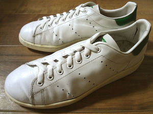  Vintage, rare! ADIDAS Adidas STAN SMITH Stansmith white / green 1980 period USA made 24.5cm US6.5 original France Spain Canada 