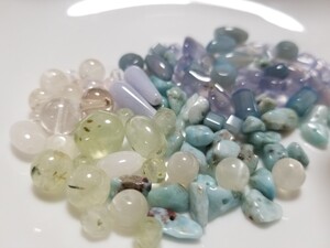 天然石 まとめ売り 12 カルセドニー プレナイト ルチルクォーツ ラリマー