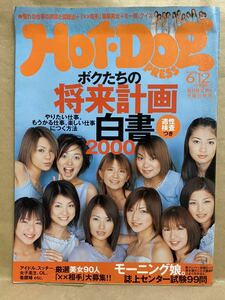 Hot-Dog PRESS ホットドッグプレス 2000年 6月　雑誌　本　グラビア　アイドル　芸能人　モーニング娘　平成　レトロ　アイドルお宝