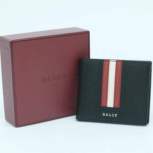 【お値下げ】【未使用品】BALLY バリー トレインスポッティング 二つ折り財布 財布 札入れ 小銭入れなし 黒 ブラック メンズ 紳士