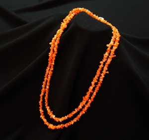  super profit!! new goods book@.. coral coral long necklace 87cm in present . optimum!55,000 jpy ..( coral ) is 3 month. birthstone 
